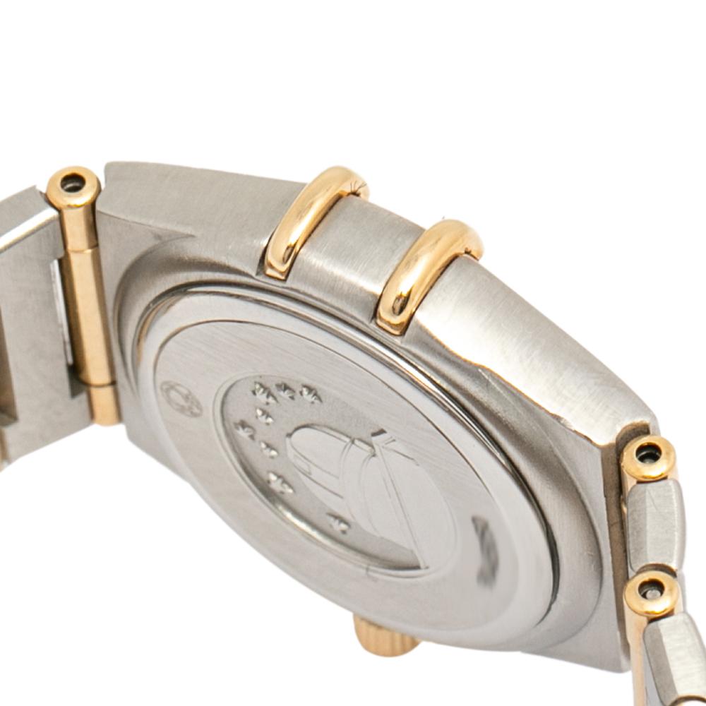 Omega 18K Stainless Steel Diamonds Constellation Women's Wristwatch 22.5 mm 1