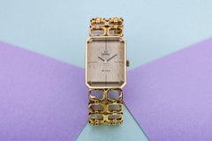 Omega 1970er De Ville Kollektion 'Smaragd', Smaragdschliff hochgezogen, längliches Gehäuse