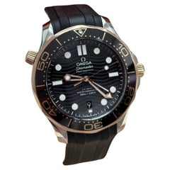 Omega 210.22.42.20.01.002 Seamaster Professional 18K Rose Gold Stahl Box Papier
