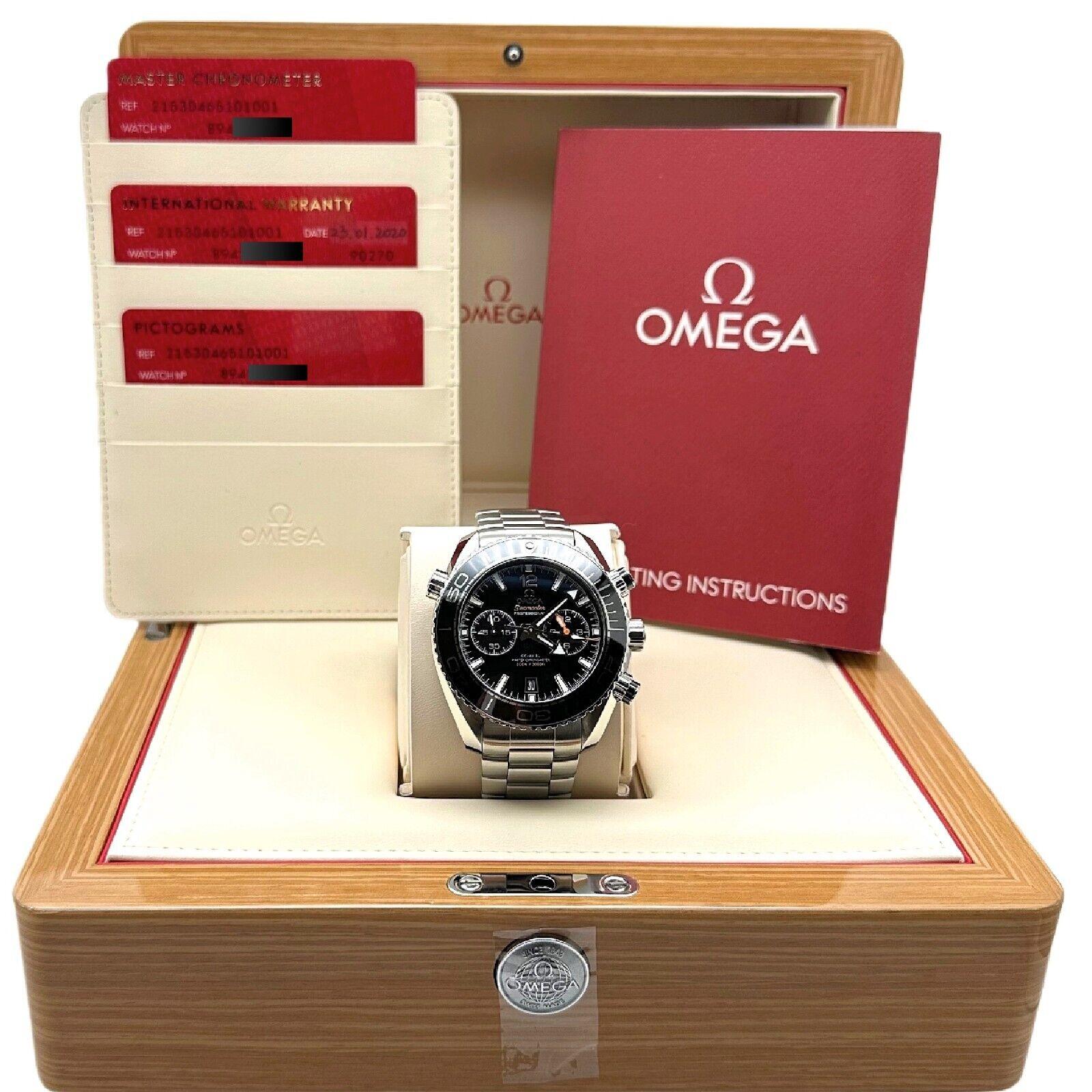 Omega 215.30.46.51.01.001 Seamaster Planet Ocean Stainless Steel Box Paper 2020 For Sale 4