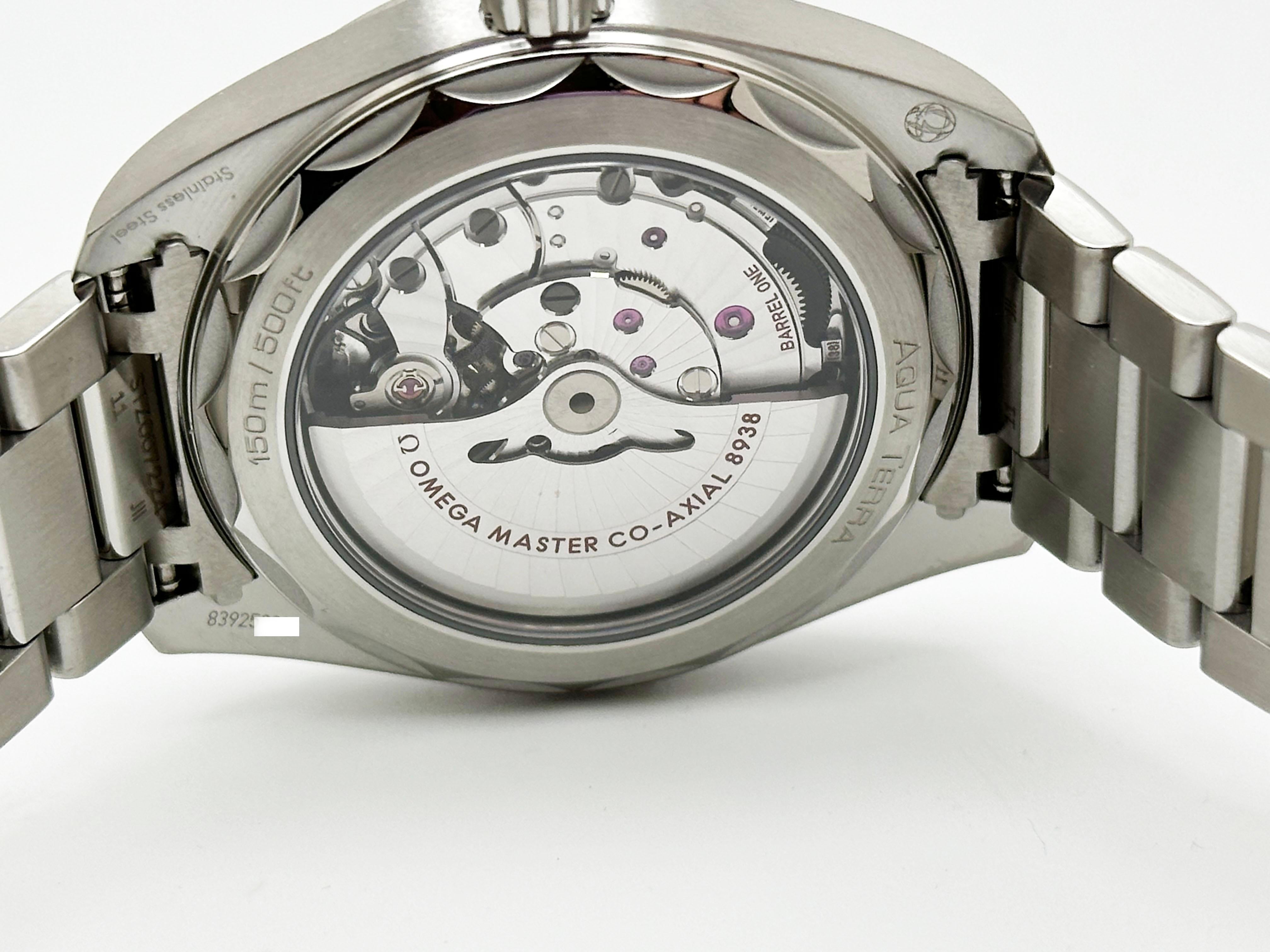 Omega 220.10.43.22.03.001 Seamaster Aqua Terra Blaues Zifferblatt Stahlschachtelpapier 2024 4
