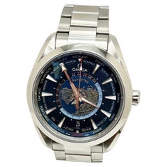Omega 220.10.43.22.03.001 Seamaster Aqua Terra Blaues Zifferblatt Stahlschachtelpapier 2024