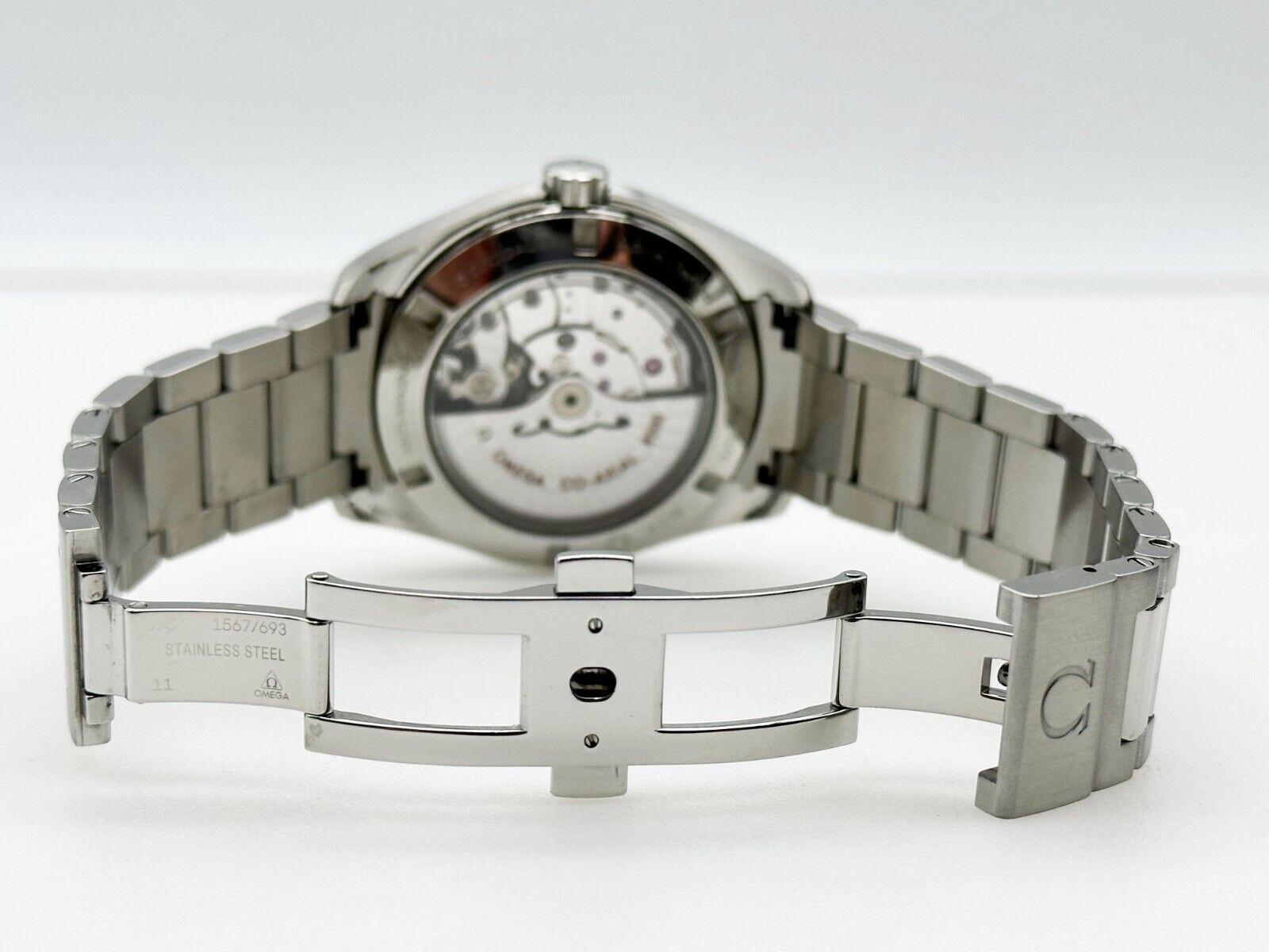 Omega 231.10.42.21.03.003 Seamaster James Bond Aqua Terra Blau Stahl Box Papier 1