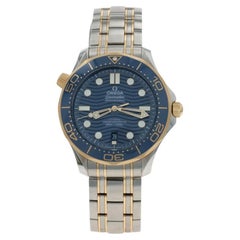 Omega 300M Seamaster Diver Orologio da uomo 21020422003001 Oro e acciaio 18k Auto