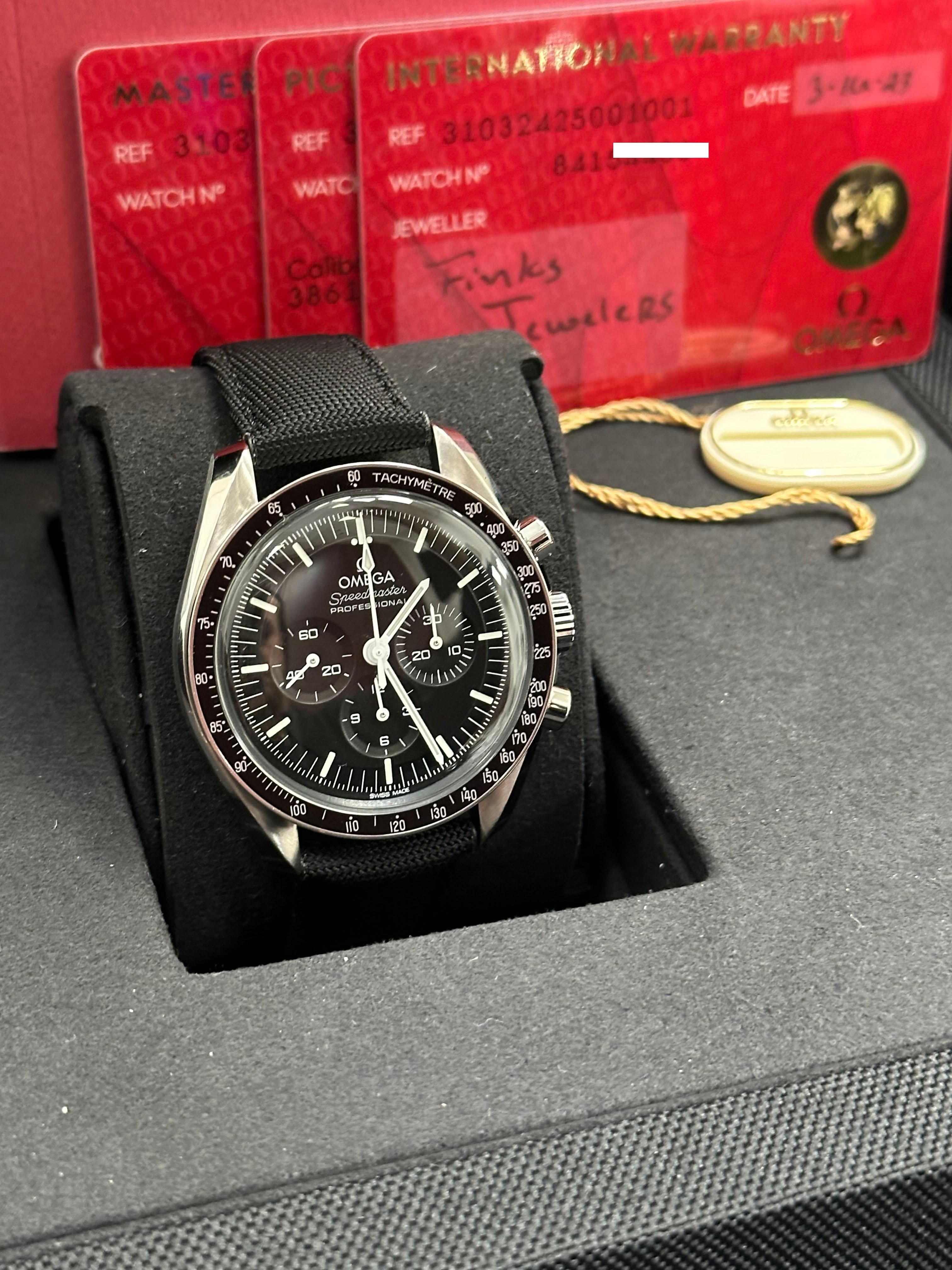 Men's Omega 310.32.42.50.01.001 Speedmaster Professional Moonwatch Box Paper 2023