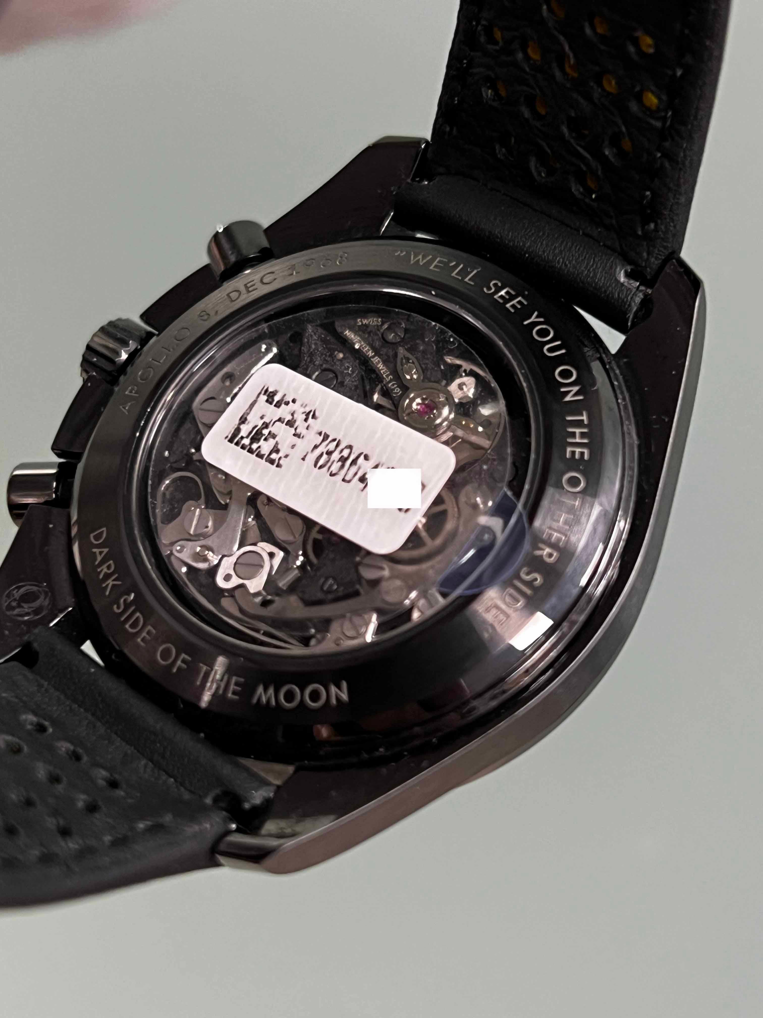 Omega 311.92.44.30.01.001 Speedmaster Dark Side of the Moon Ceramic Box Paper In Excellent Condition In San Diego, CA