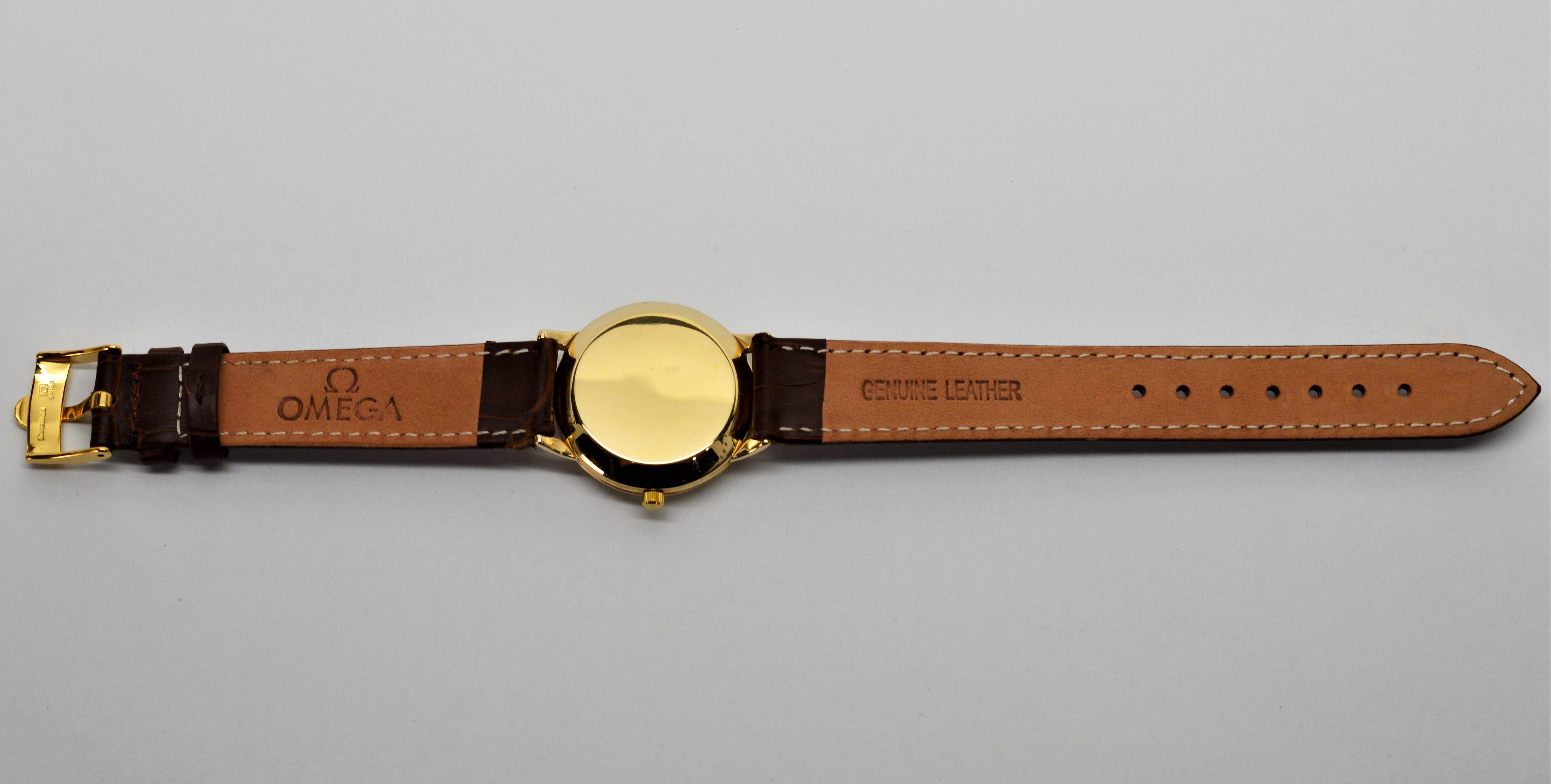  Omega Montre-bracelet Bumper en or jaune 342 pour hommes Pour hommes 