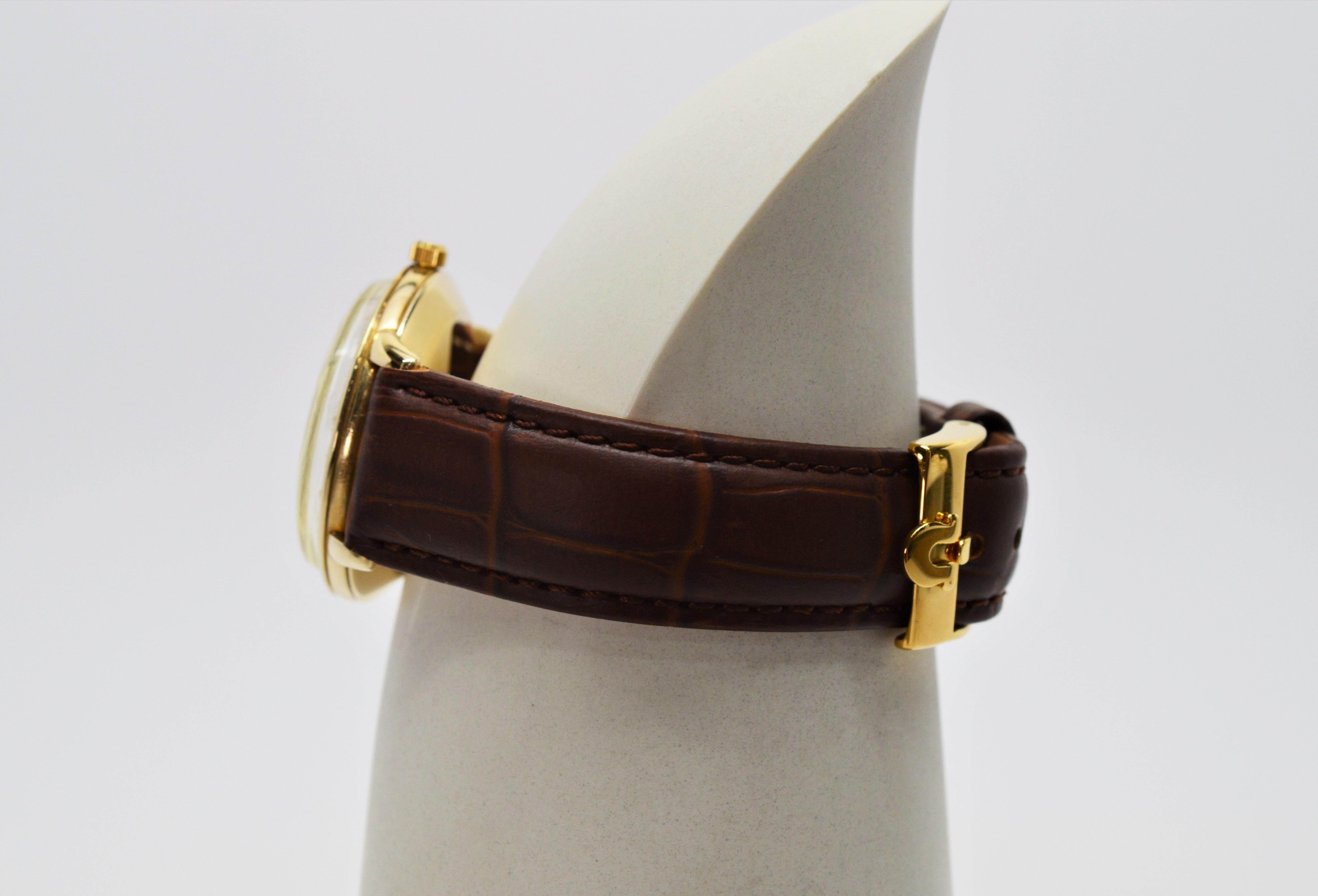 Omega Montre-bracelet Bumper en or jaune 342 pour hommes 2