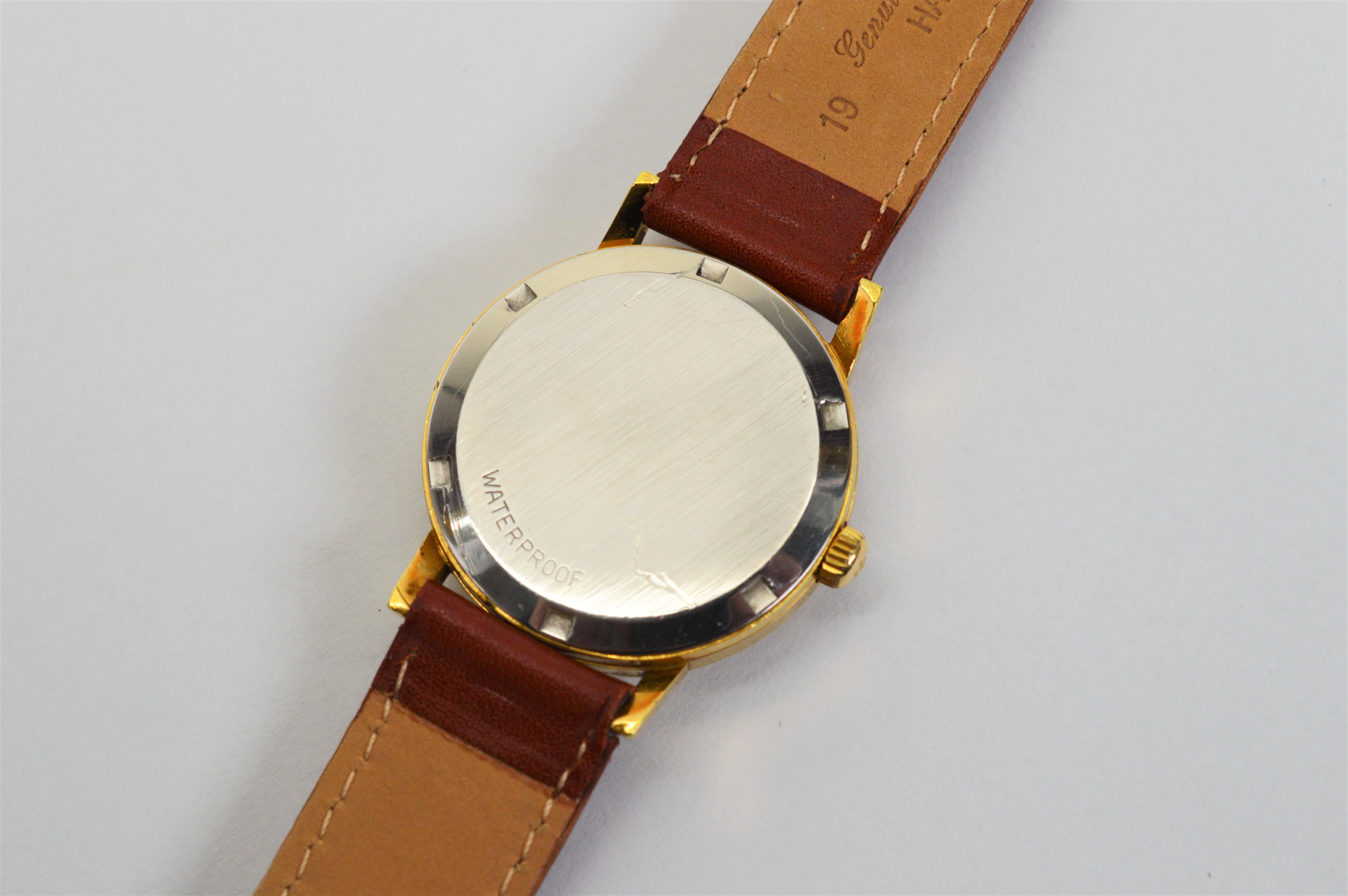 Omega 601 Gold Top Steel Swiss Men's Wrist Watch 4