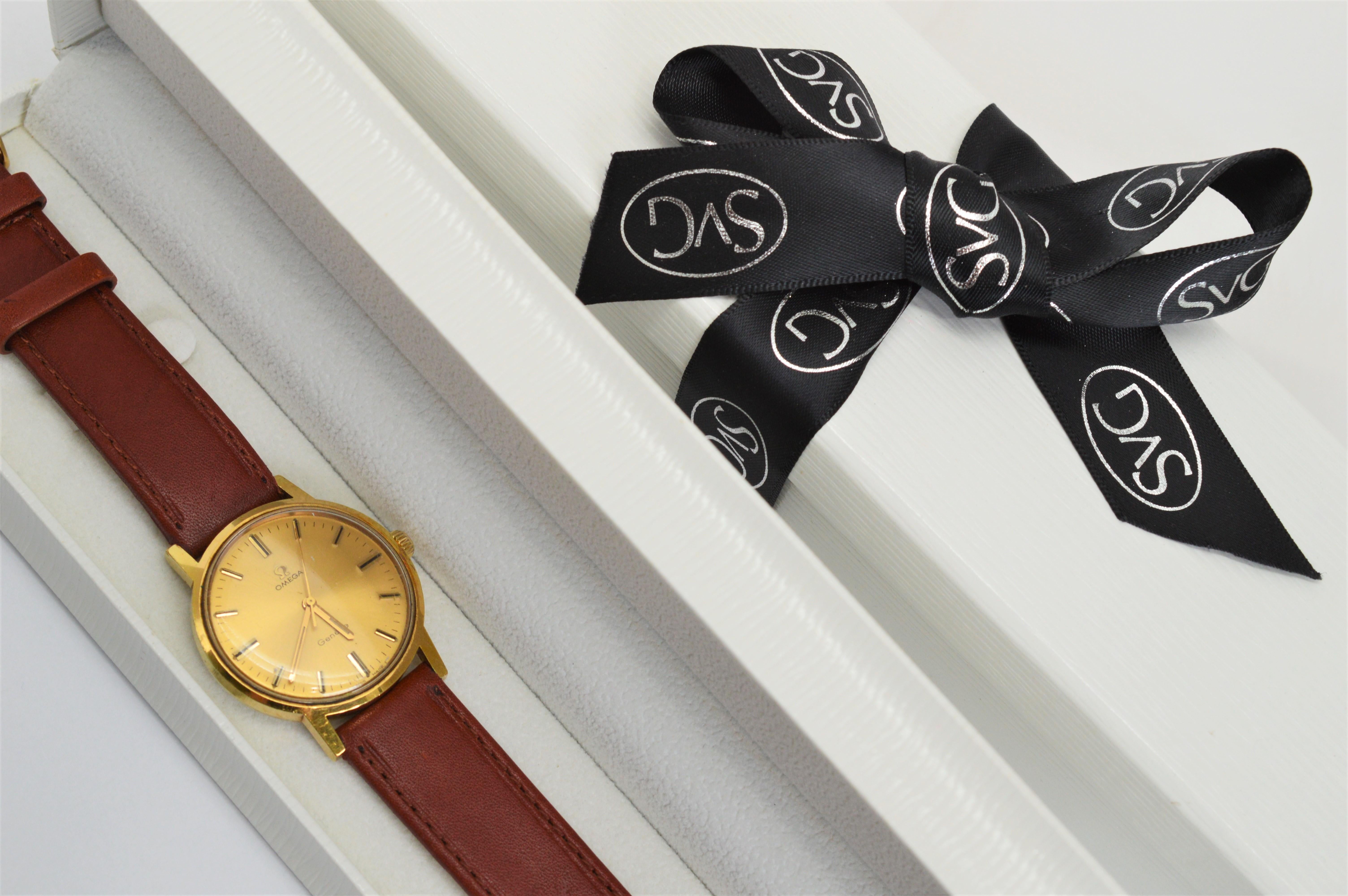Omega 601 Gold Top Stahl Schweizer Herrenarmbanduhr 9