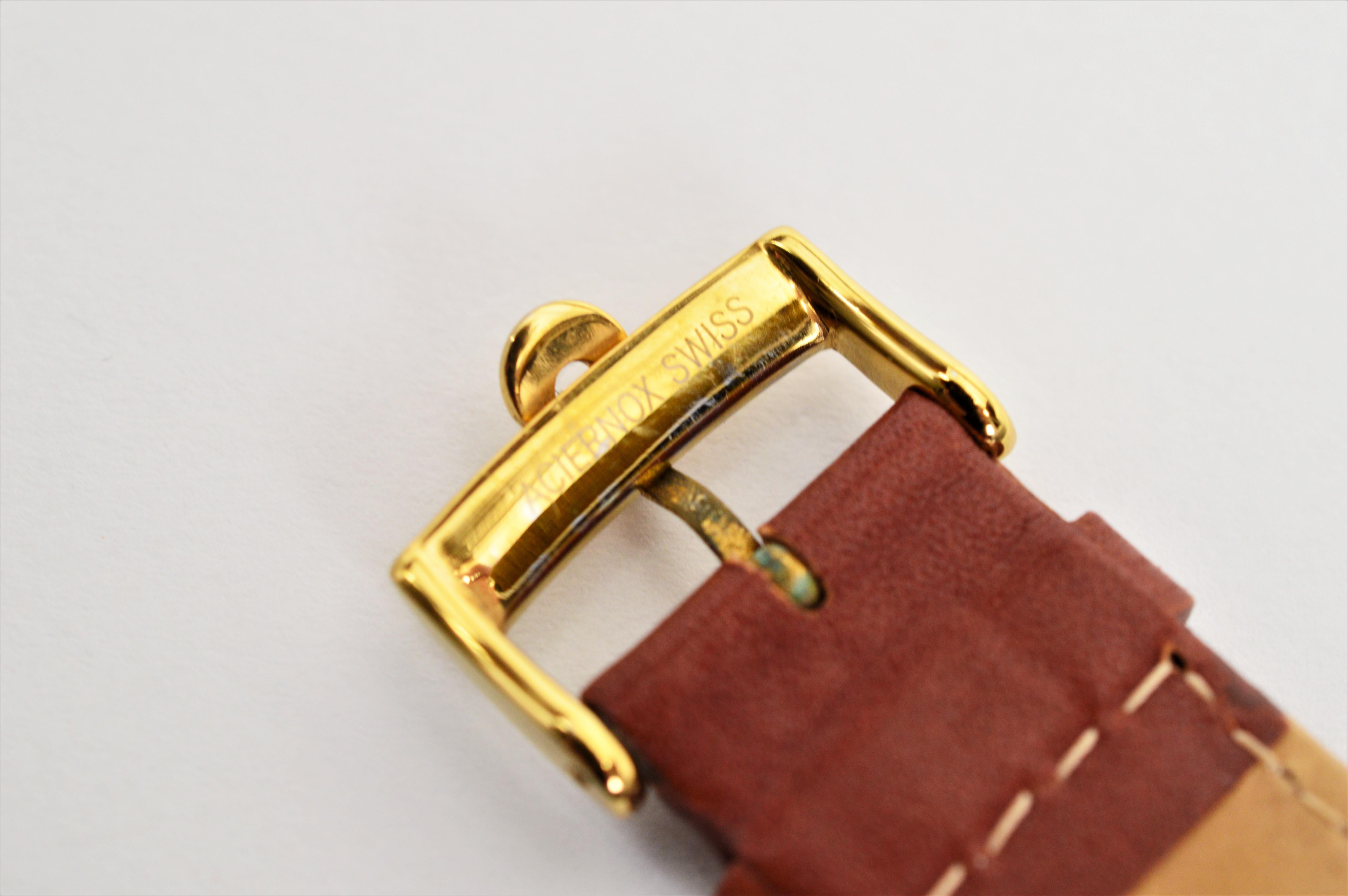 Omega 601 Gold Top Steel Montre-bracelet suisse pour hommes 2
