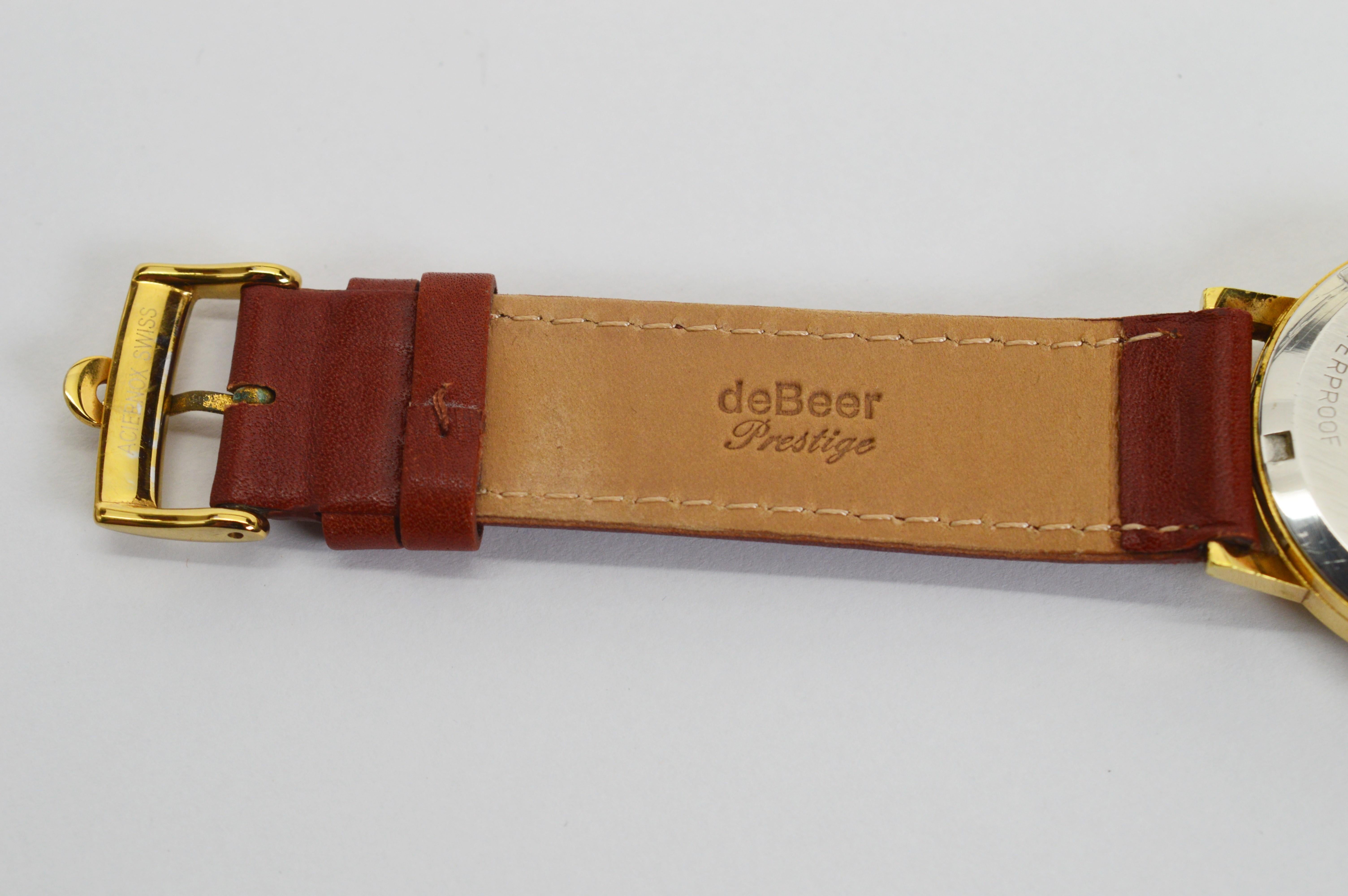 Omega 601 Gold Top Steel Montre-bracelet suisse pour hommes 3