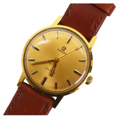 Omega 601 Gold Top Steel Swiss Men''s Wrist Watch