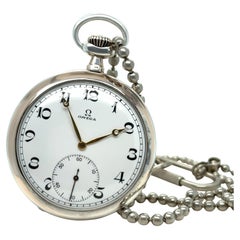 Omega 800 Silver Orologio da tasca Grand Prix 50mm - CIRCA 1915
