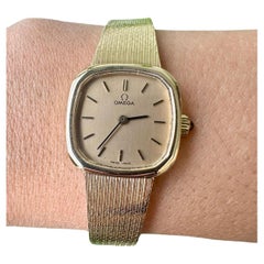  Omega 9k Gelbgold Uhr mit Handaufzug Vintage Uhr