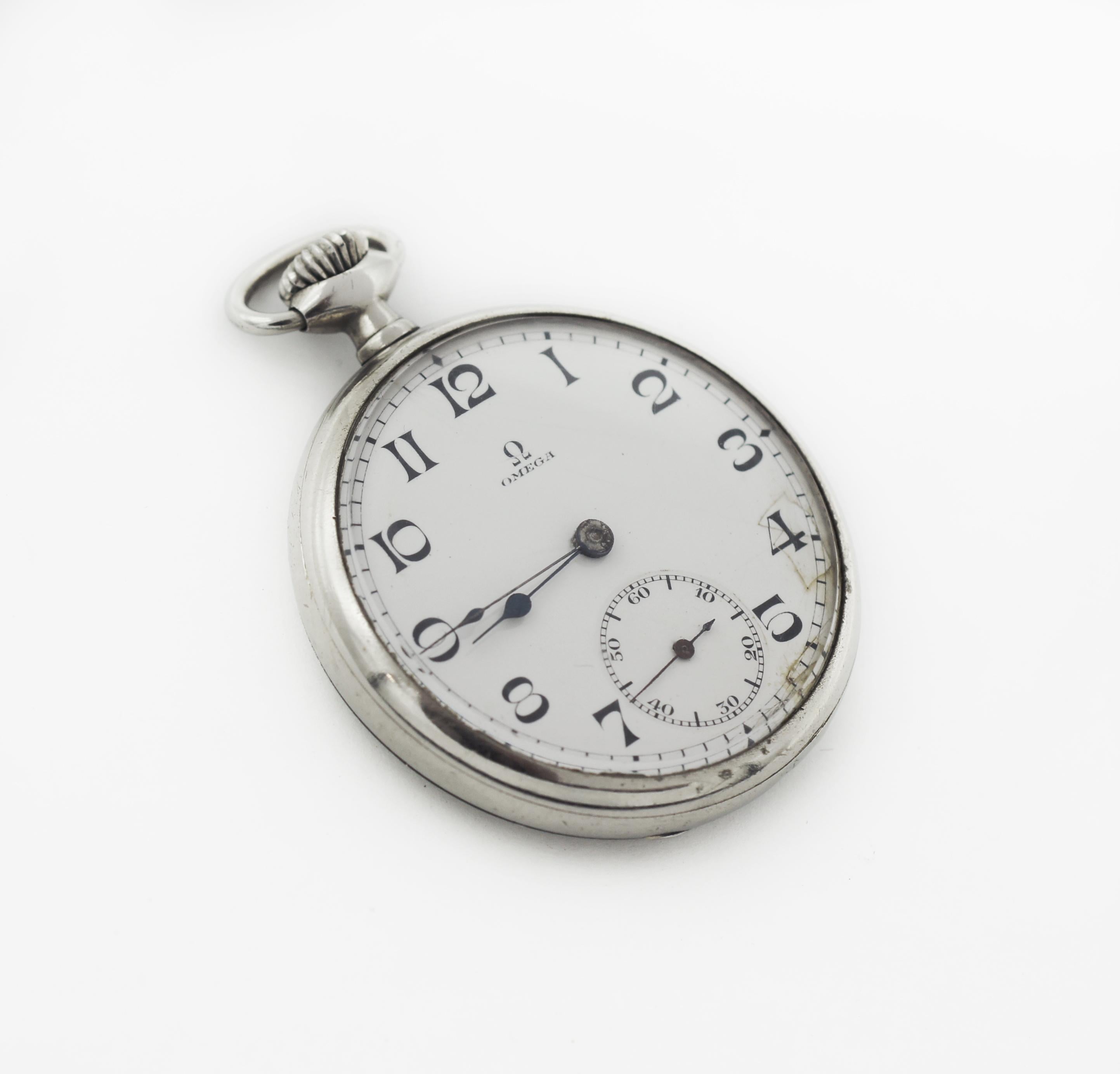 Omega pocket watch
100 Year Old Watch
Circa 1923
The watch has a stem-winding movement which is working nicely
Movement has 15 jewels
The movement is fully signed with the Omega name and the serial number which dates it back to around 1923
The