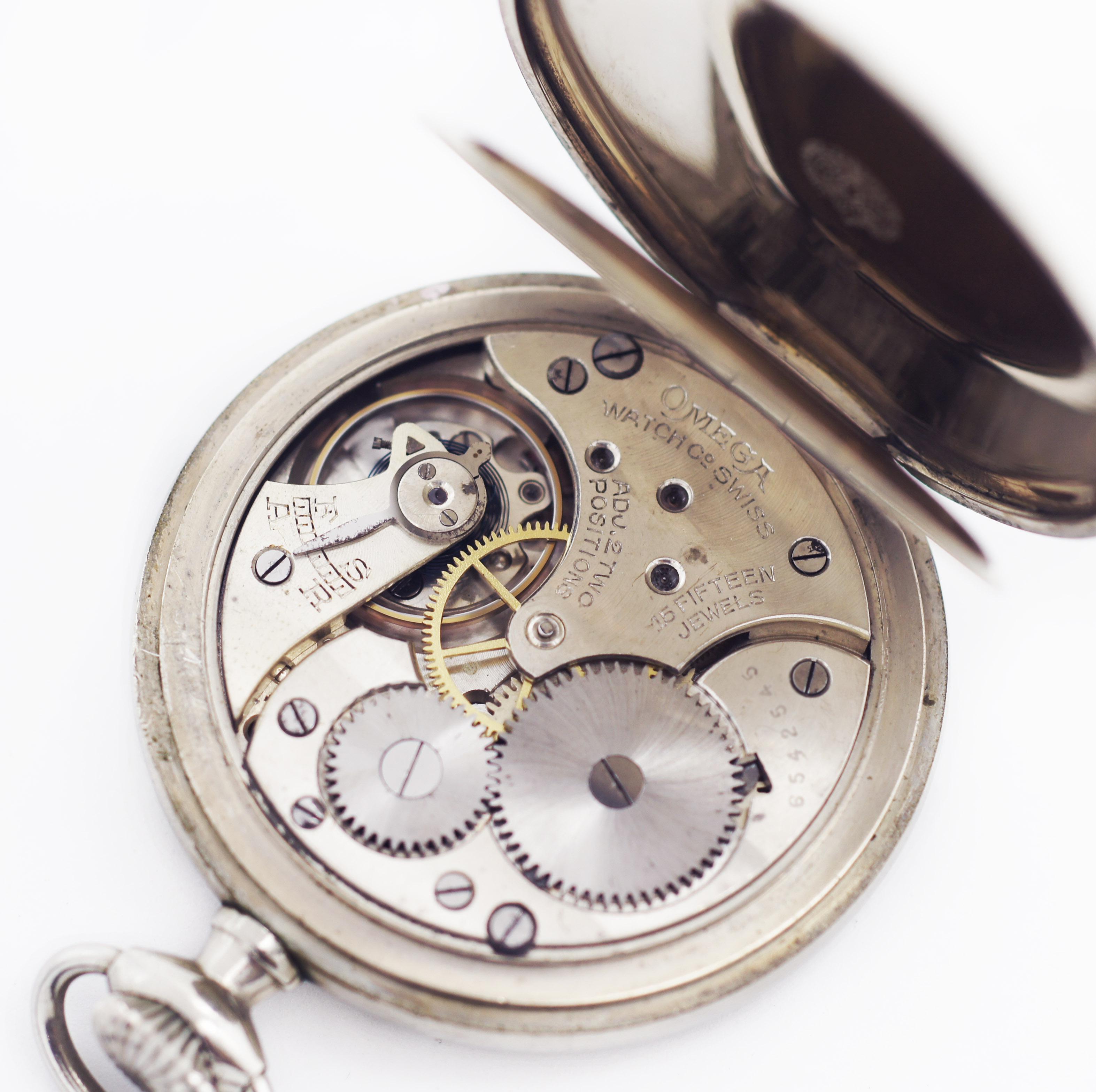 Omega Antique 100 Year Old Pocket Watch For Sale 1