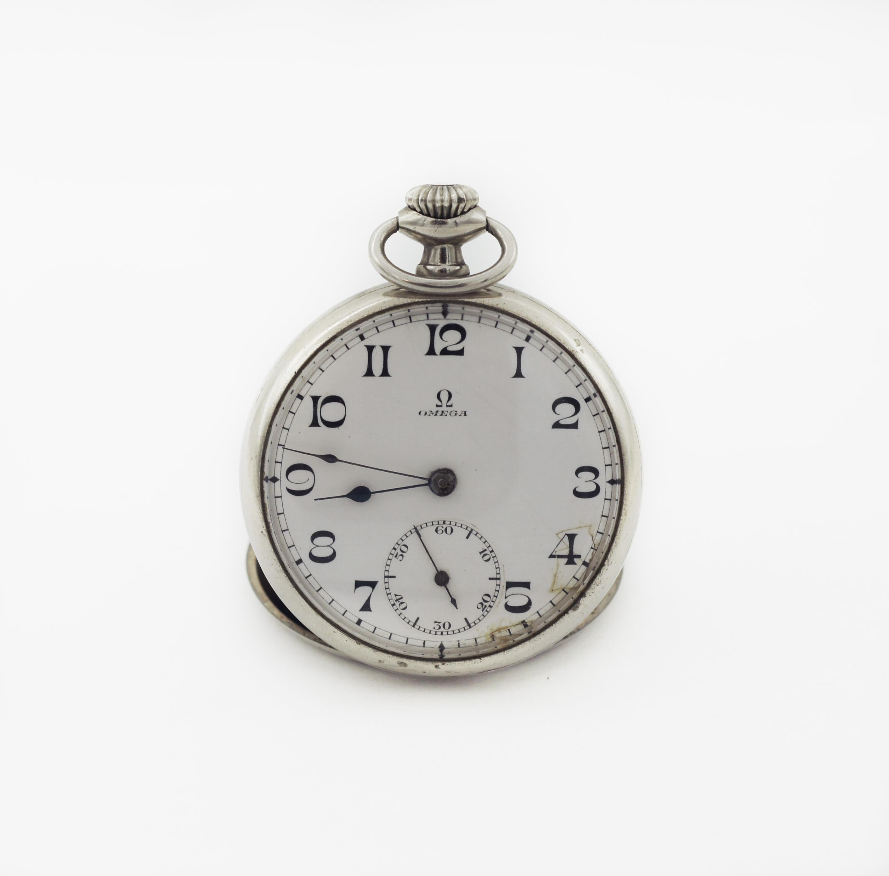 Omega Antique 100 Year Old Pocket Watch For Sale 2