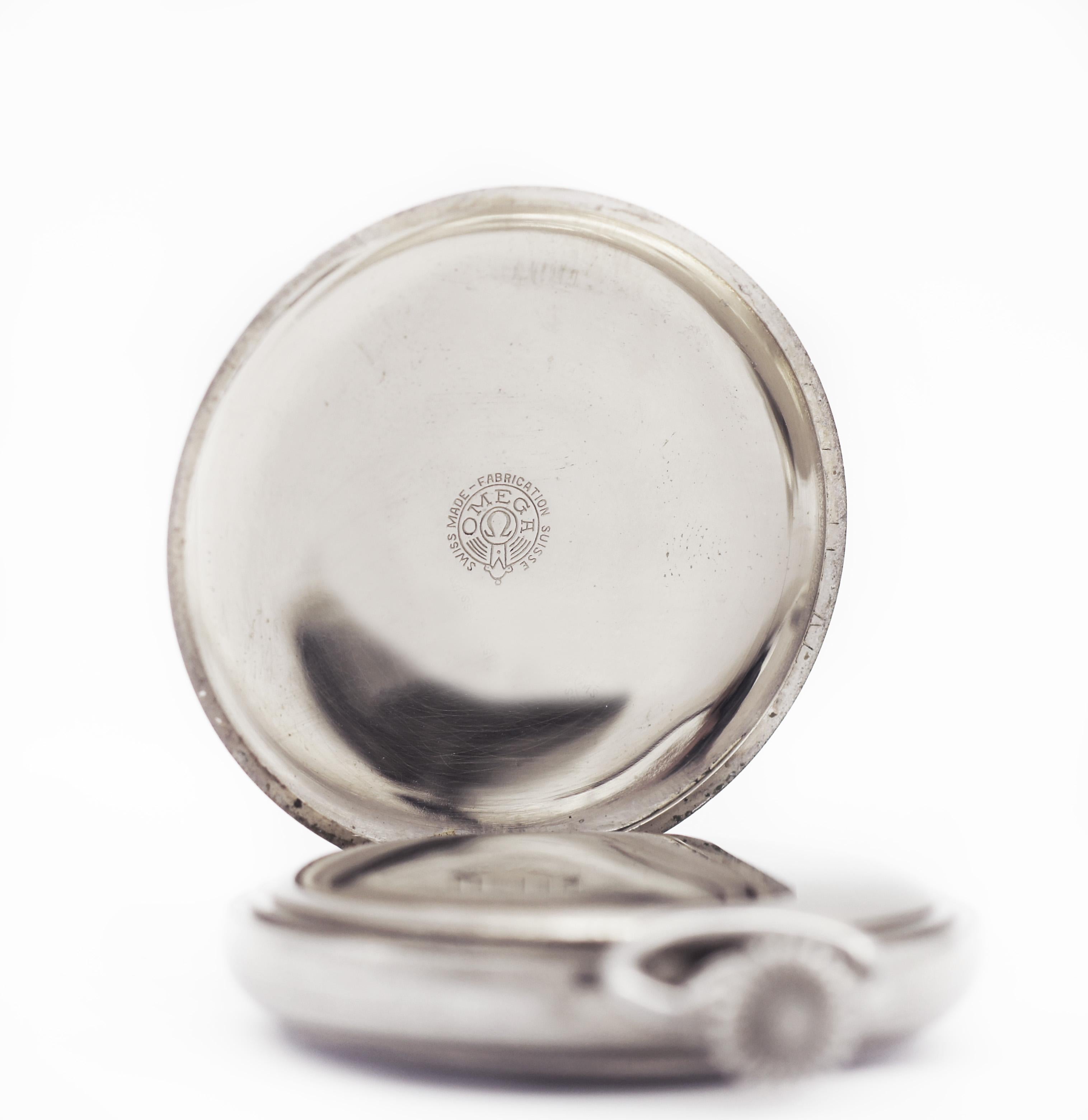 Omega Antique 100 Year Old Pocket Watch For Sale 3