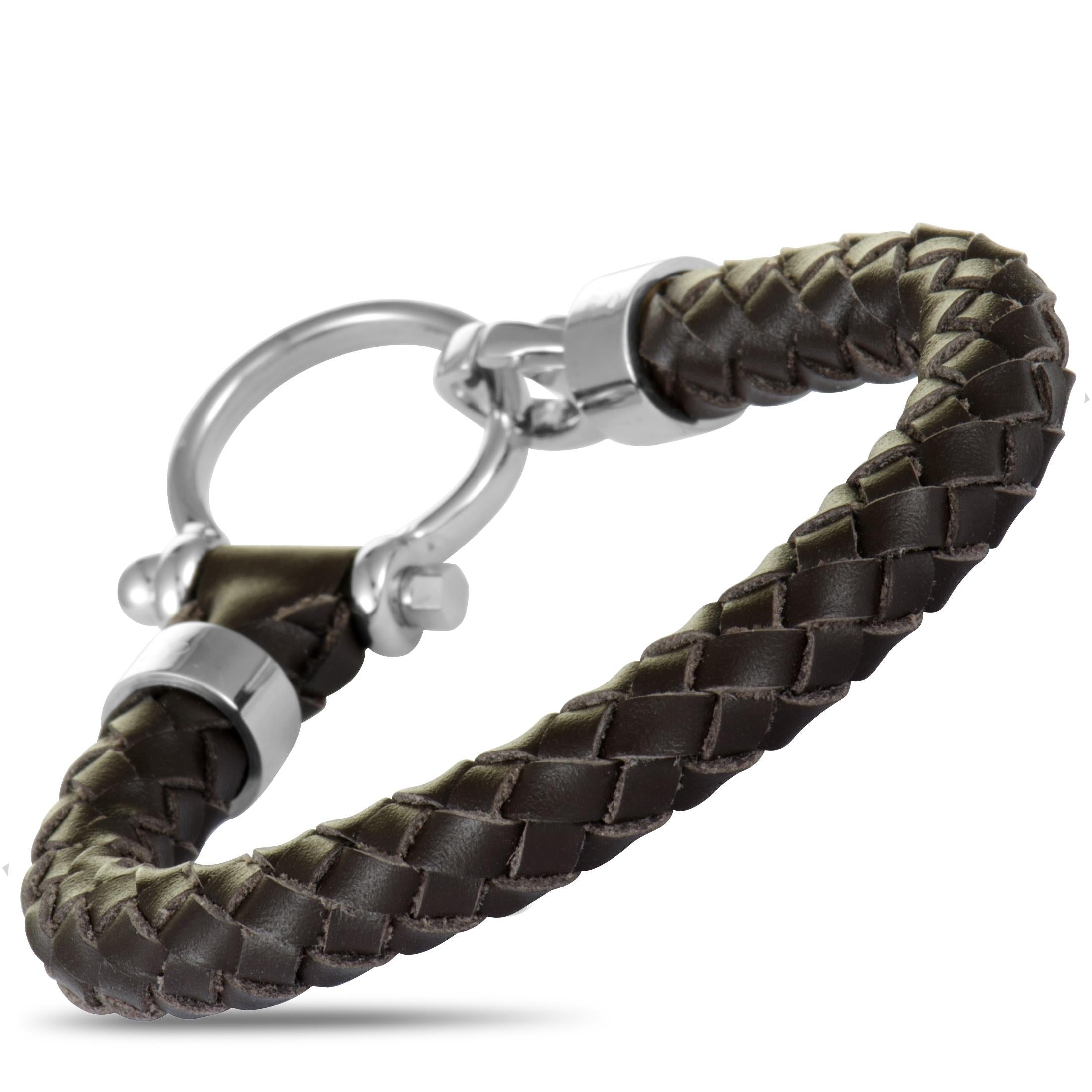 Omega Aqua Sailing Edelstahl und braunes Lederarmband im Zustand „Neu“ in Southampton, PA