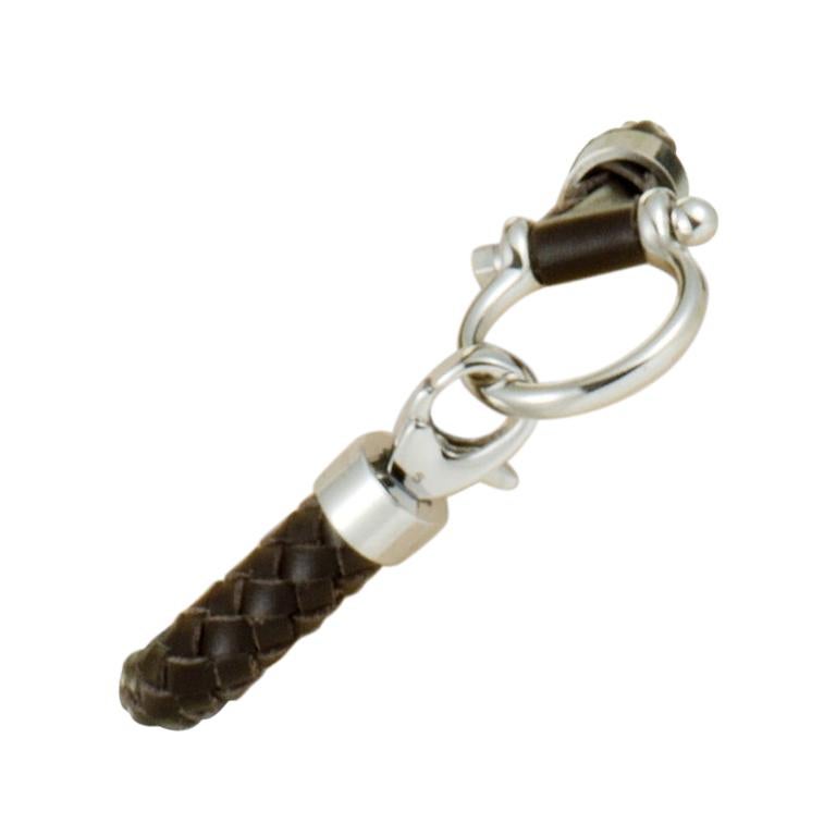 Omega Aqua Sailing Stainless Steel and Brown Leather Bracelet at 1stDibs