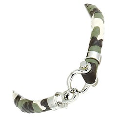 Omega Aqua Sailing Bracelet en acier inoxydable et camo vert