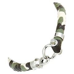 Omega Aqua Sailing - Bracelet en acier inoxydable et caoutchouc camouflage vert