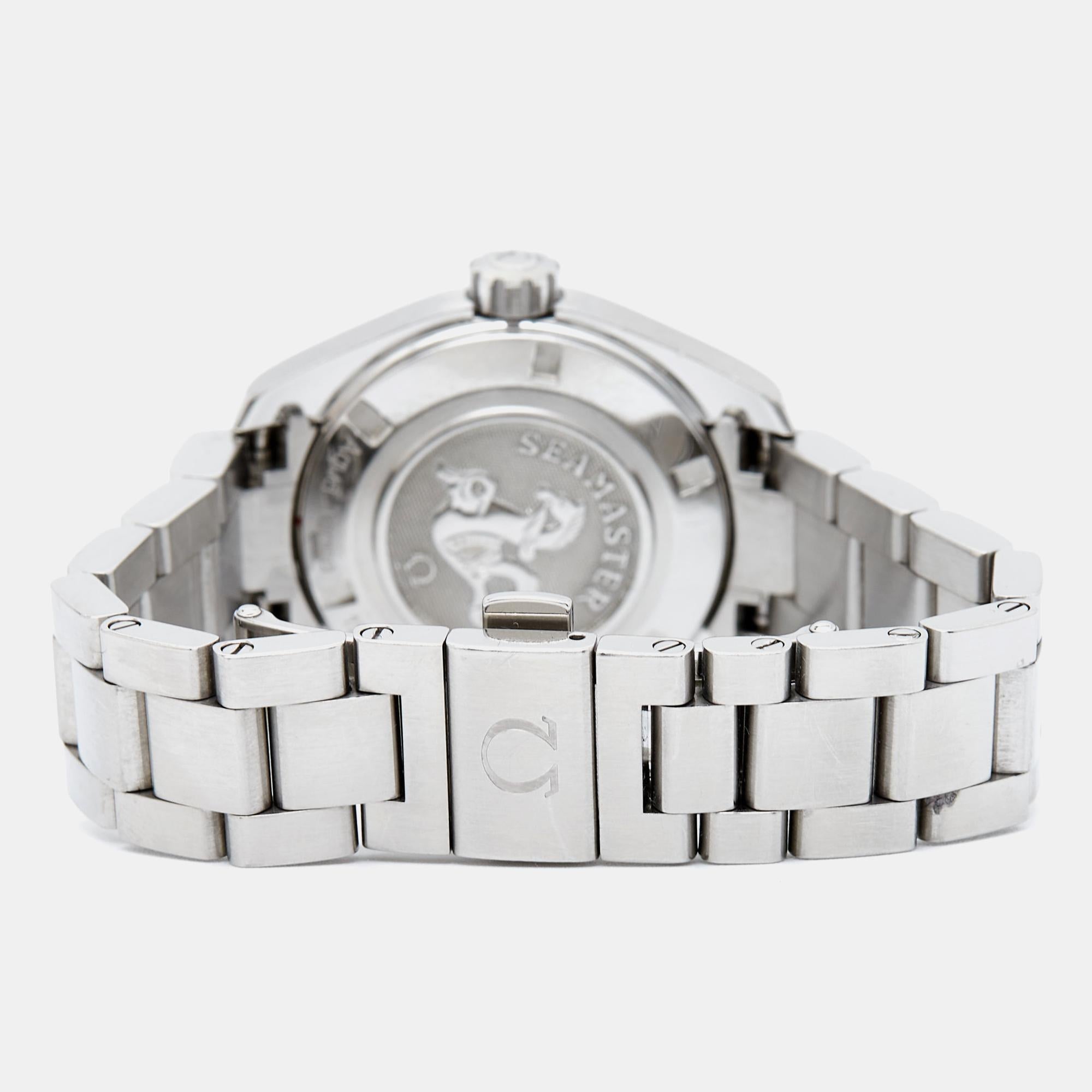 Omega Aqua Terra 231.10.30.60.55.001 Women's Wristwatch 30 mm In Good Condition For Sale In Dubai, Al Qouz 2