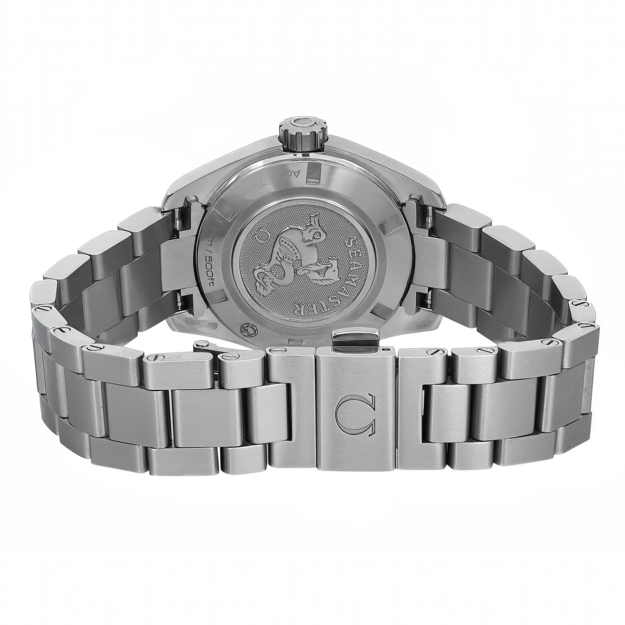 Omega Aqua Terra 30mm Steel MOP Diamond Ladies Quartz Watch 231.15.30.61.55.001 1