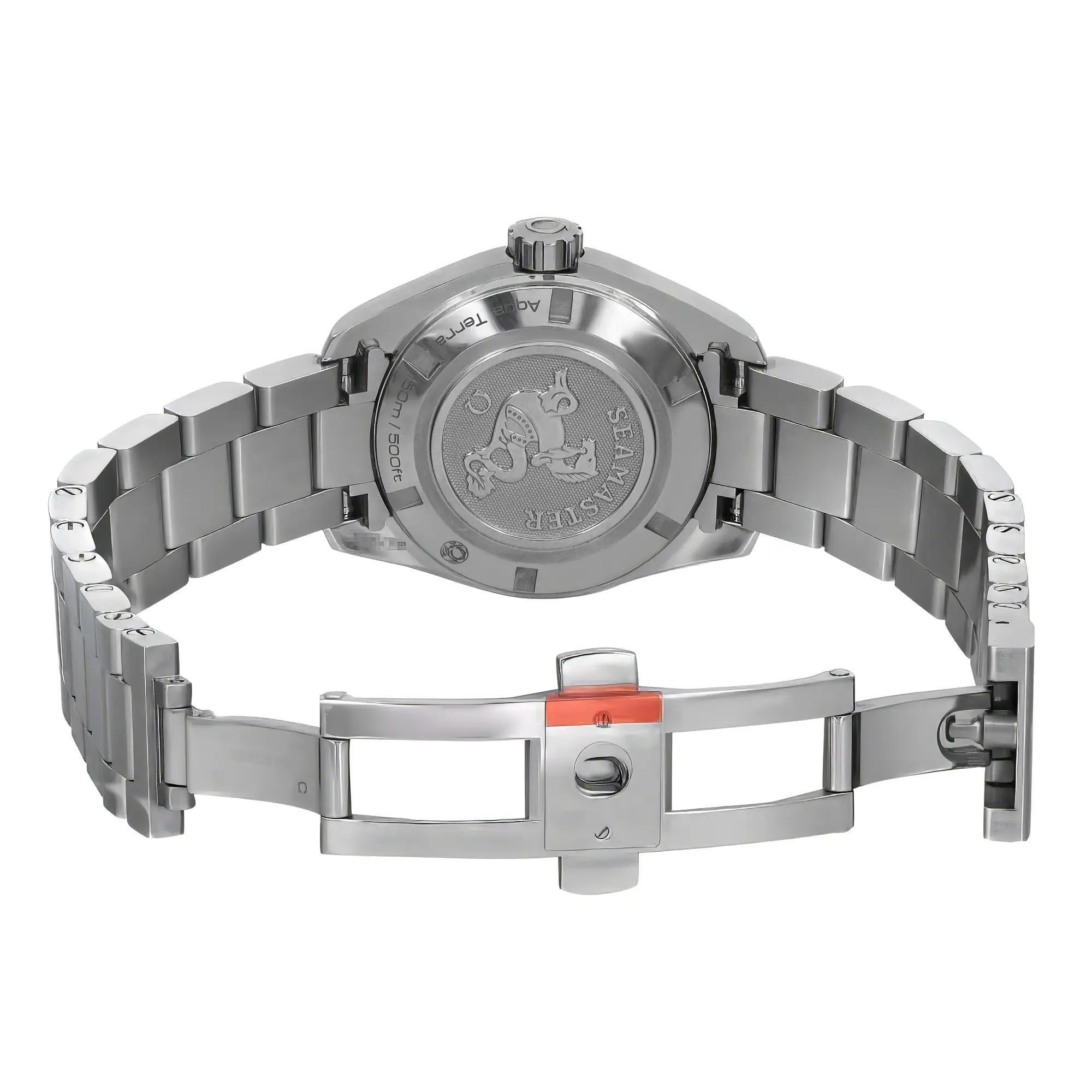 Omega Aqua Terra 30mm Steel MOP Diamond Ladies Quartz Watch 231.15.30.61.55.001 2
