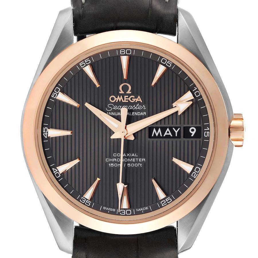 Omega Aqua Terra Annual Calendar 4 For Sale on 1stDibs