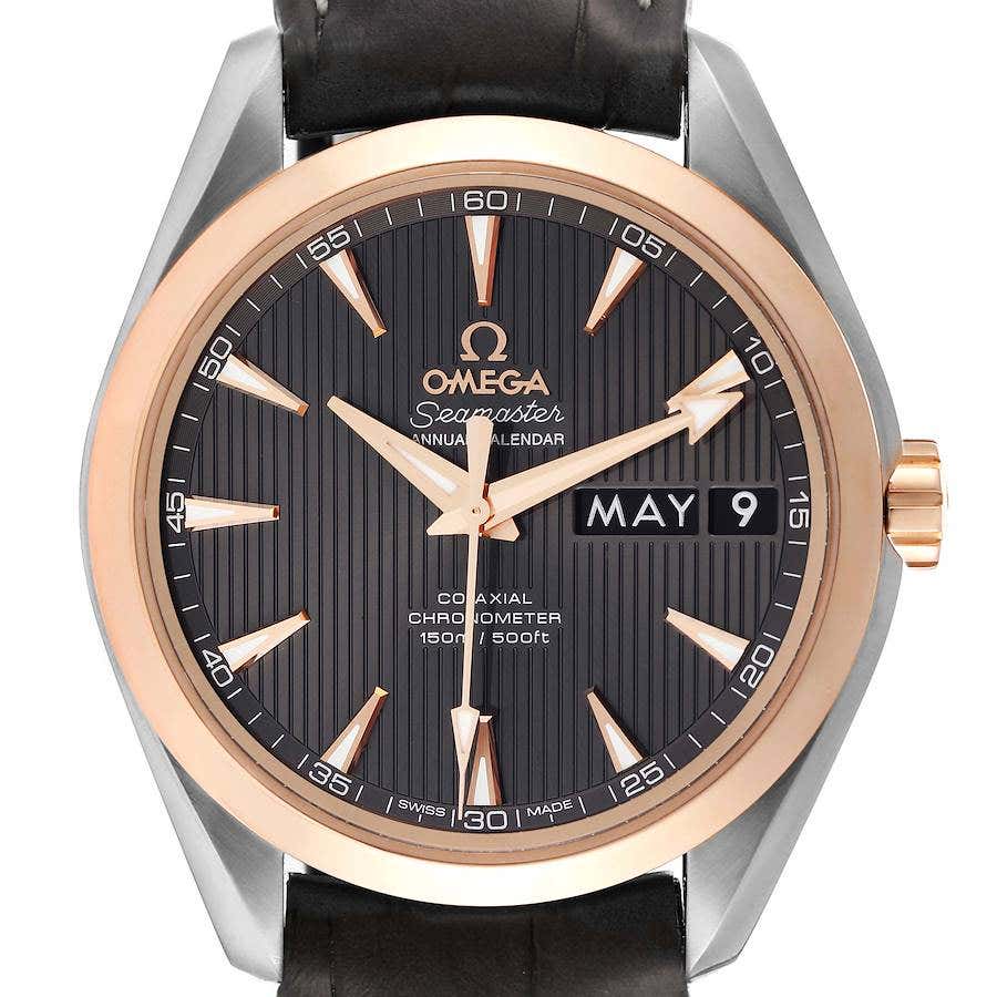 Omega Aqua Terra Annual Calendar 4 For Sale on 1stDibs Omega Aqua Terra Annual Calendar 4 For Sale on 1stDibs