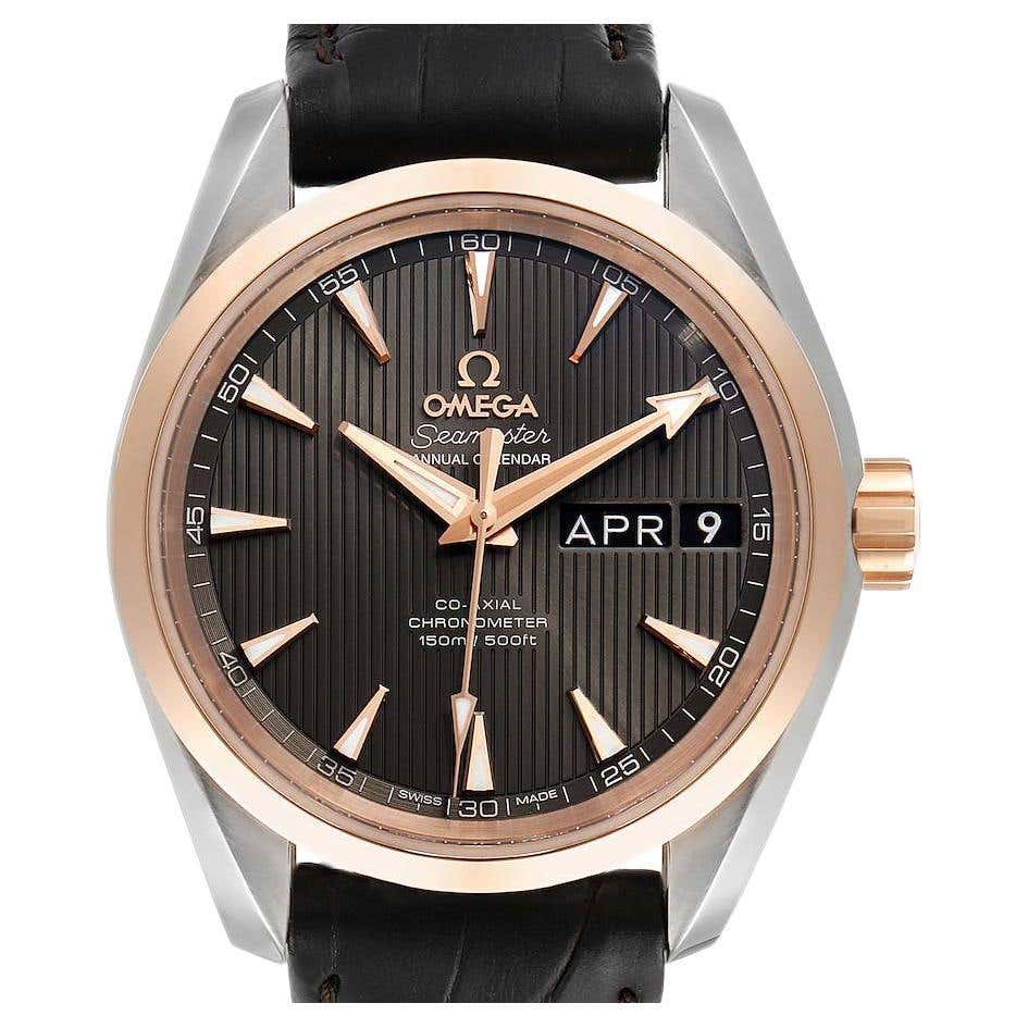Omega Aqua Terra Annual Calendar Steel Rose Gold Watch 231.23.39.22.06