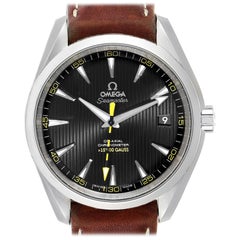 Omega Aqua Terra Co-Axial 5000 Gauss Yellow Hand Watch 231.12.42.21.01.001