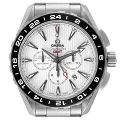 Omega Aqua Terra GMT Cronografo Acciaio Uomo 231.10.44.52.04.001 Scheda Box