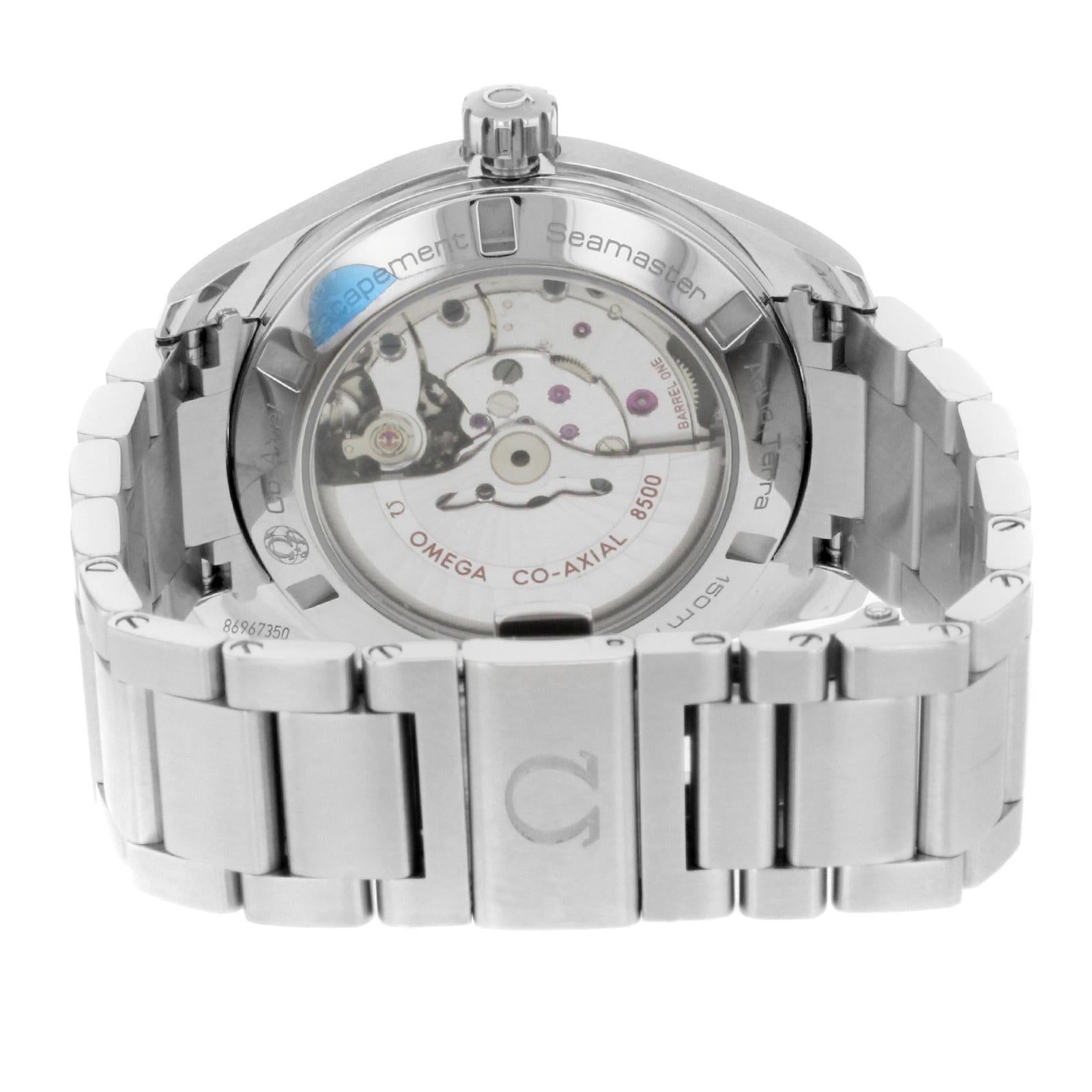 Omega Aqua Terra Grey Dial Steel Automatic Watch 231.10.42.21.06.001 Unworn Box Herren