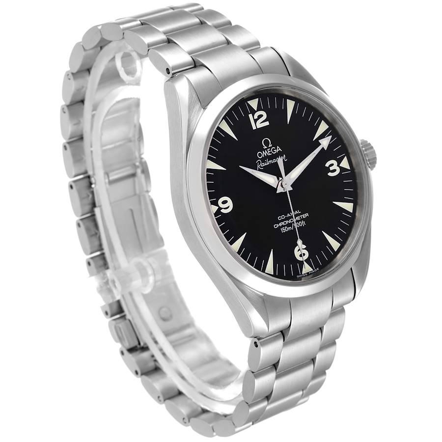 Omega Aqua Terra Railmaster Co-Axial Steel Herrenuhr 2502,52,00 im Zustand „Hervorragend“ im Angebot in Atlanta, GA