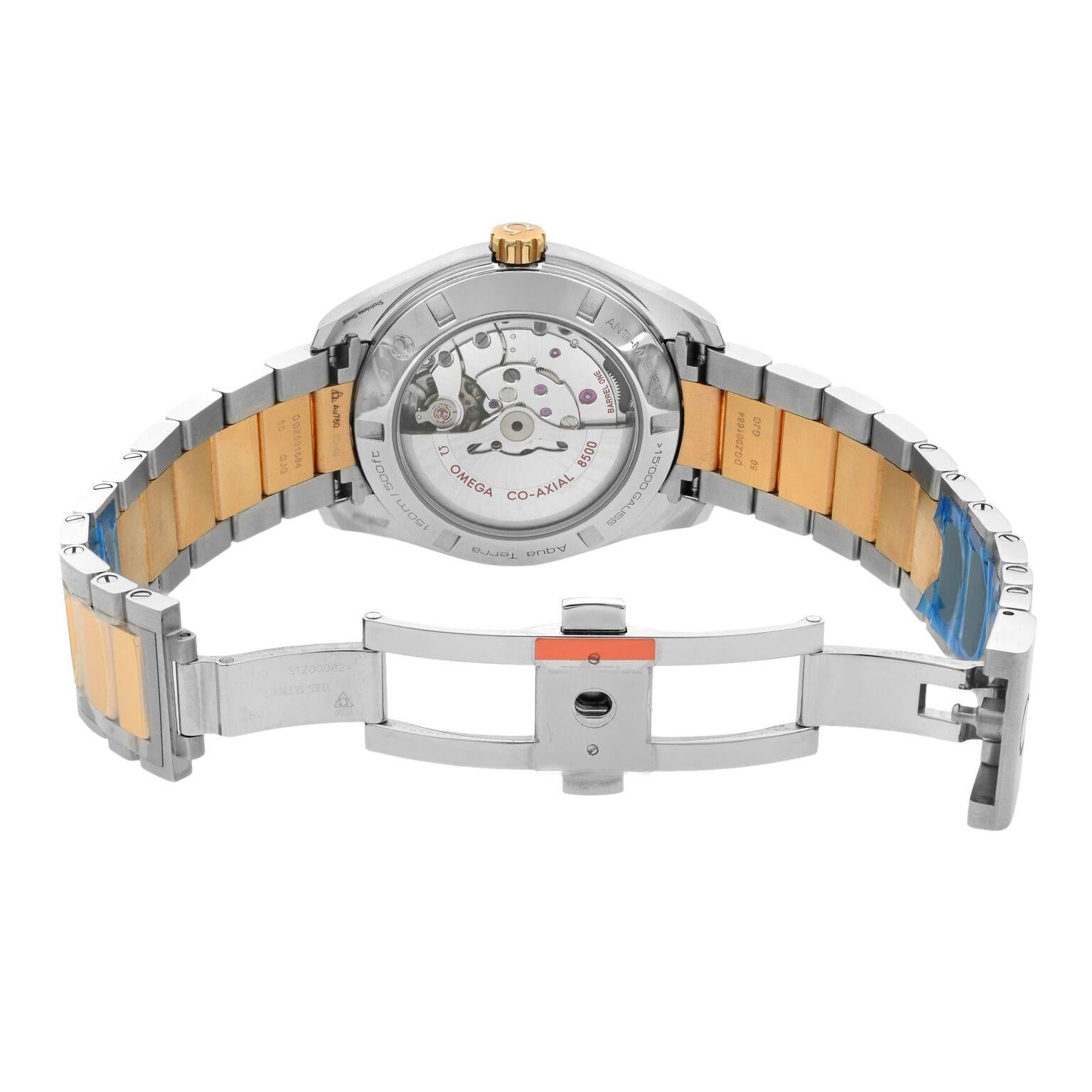 Men's Omega Aqua Terra Rose Gold Steel Grey Dial Automatic Watch 231.20.42.21.06.003