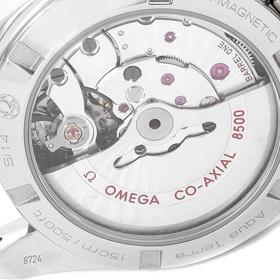 Omega Aqua Terra Steel Rose Gold Diamond Watch 231.25.39.21.55.001 Box Card 1