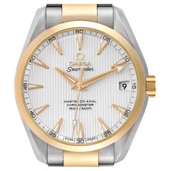 Omega Aqua Terra Stahl Gelbgold Herrenuhr 231.20.39.21.02.002 Ungetragen