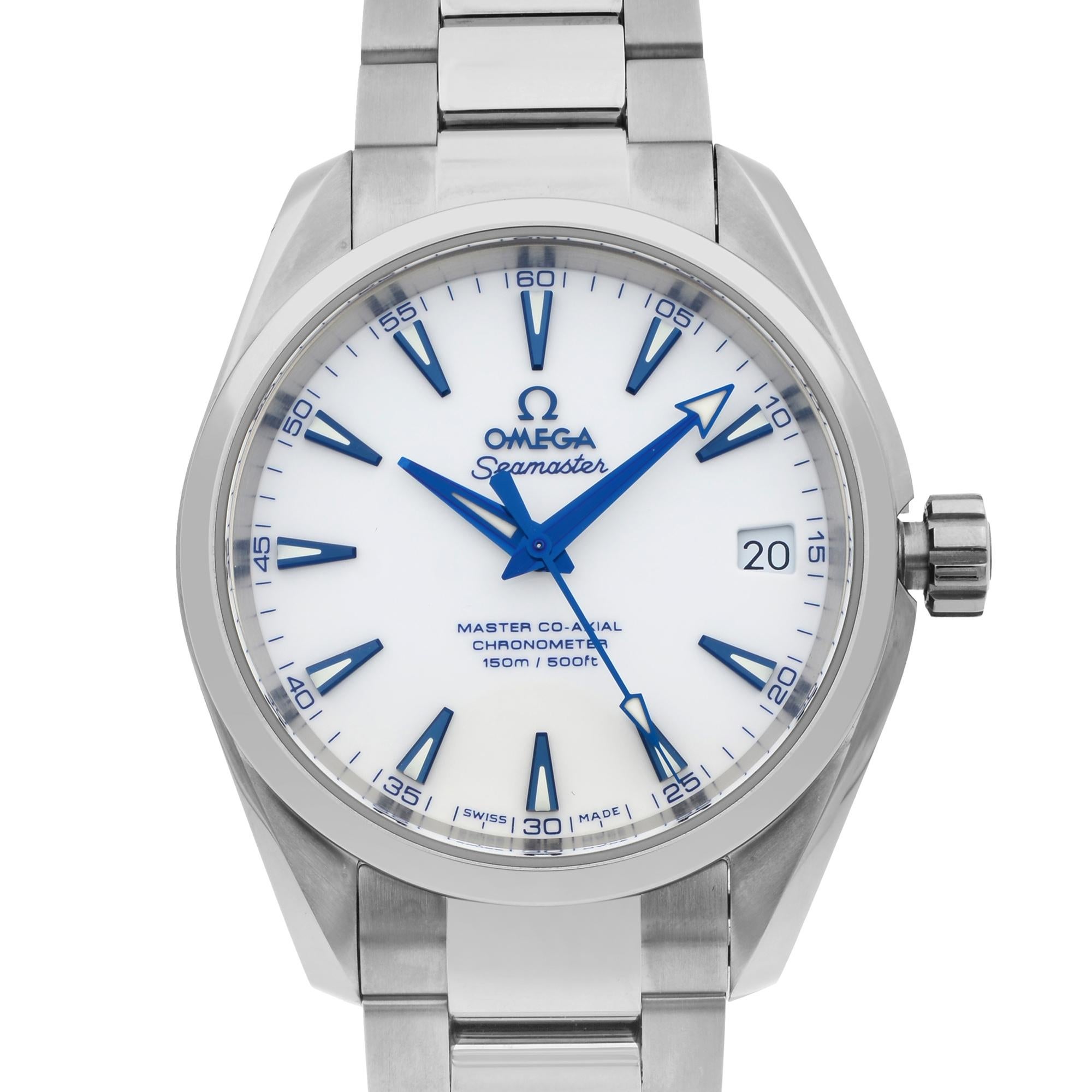 This brand new Omega Seamaster 231.90.39.21.04.001 is a beautiful men's timepiece that is powered by a mechanical (automatic) movement which is cased in a titanium case. It has a round shape face, date indicator dial, and has hand sticks style