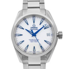 Omega Aqua Terra Titanium White Enamel Automatic Mens Watch 231.90.39.21.04.001