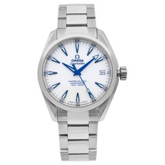 Omega Aqua Terra Titanium White Enamel Automatic Mens Watch 231.90.39.21.04.001