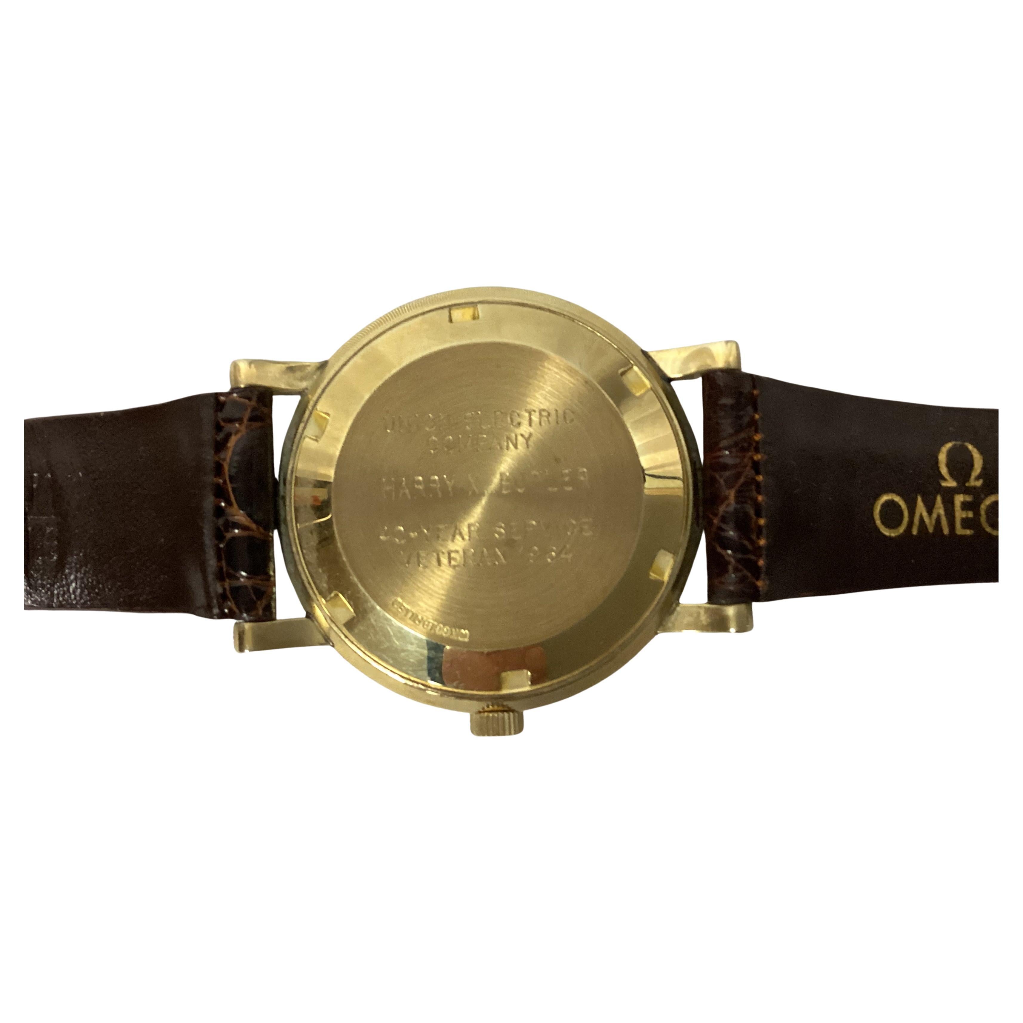 Women's or Men's Omega Automatic 10K Gold Filled Men's Wrist Watch With Case