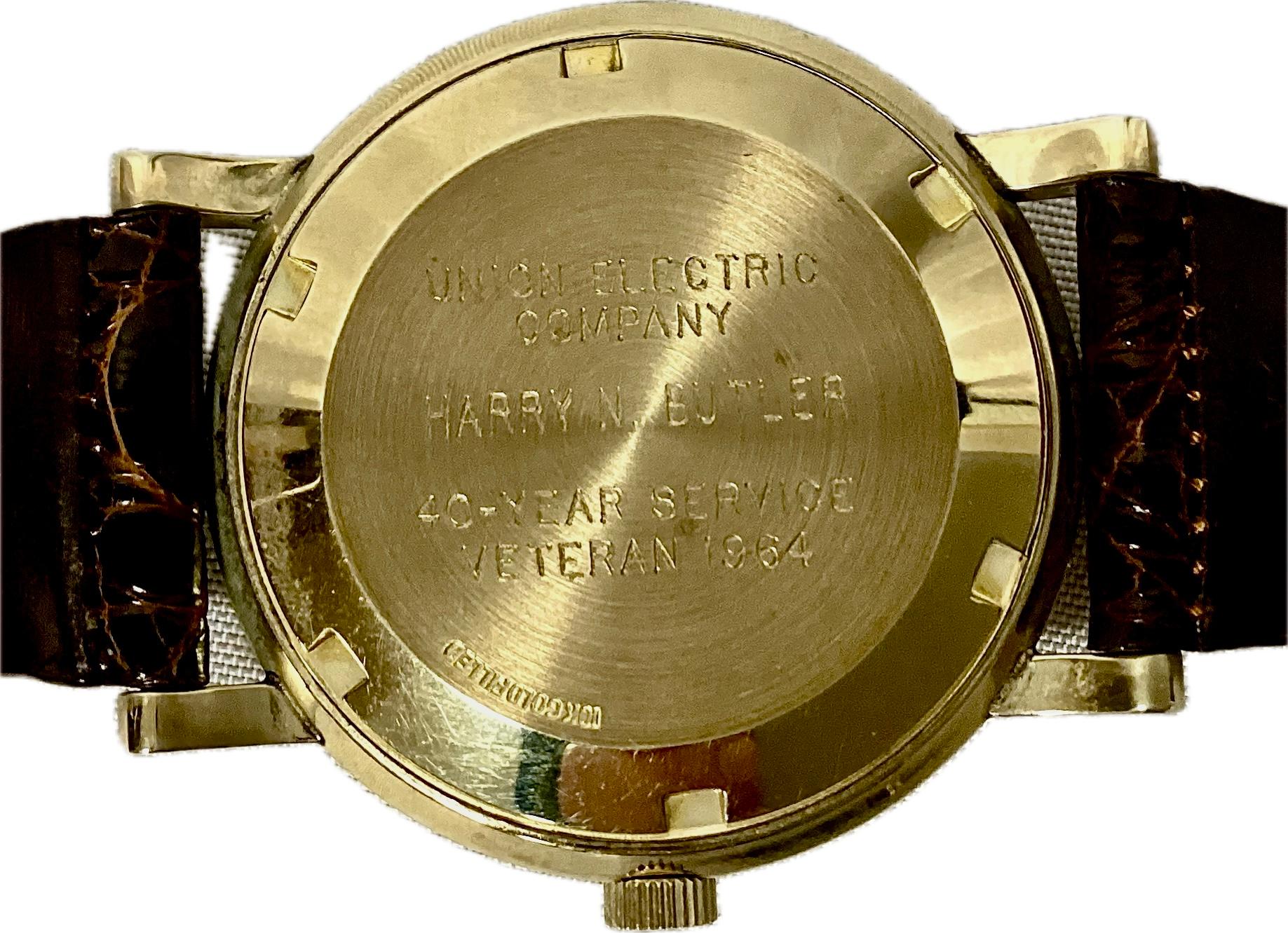 Omega Automatic 10K Gold Filled Men's Wrist Watch With Case 1