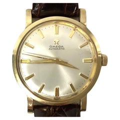 Omega Automatic 10K Gold Filled Men's Wrist Watch With Case