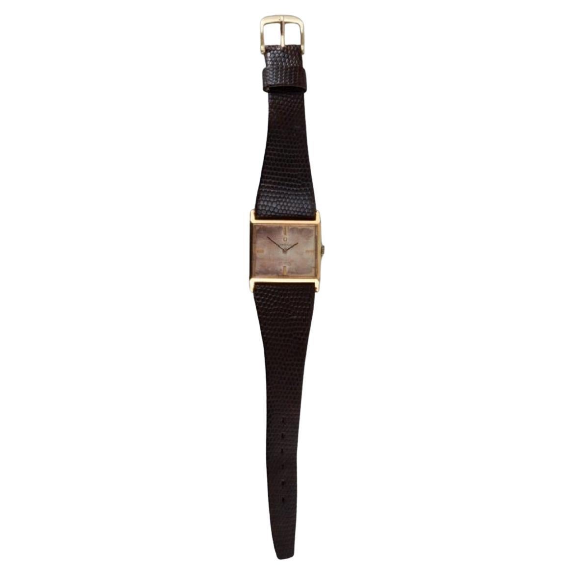 Montre-bracelet Omega Automatic de Ville pour dames, bracelet en cuir. Environ les années 1960.