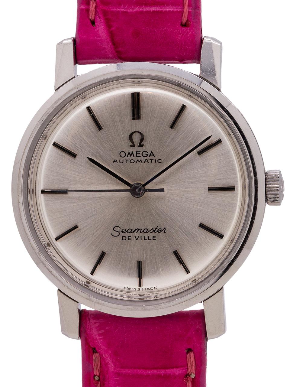 Omega Automatic Deville Lady Stainless Steel, circa 1966 For Sale
