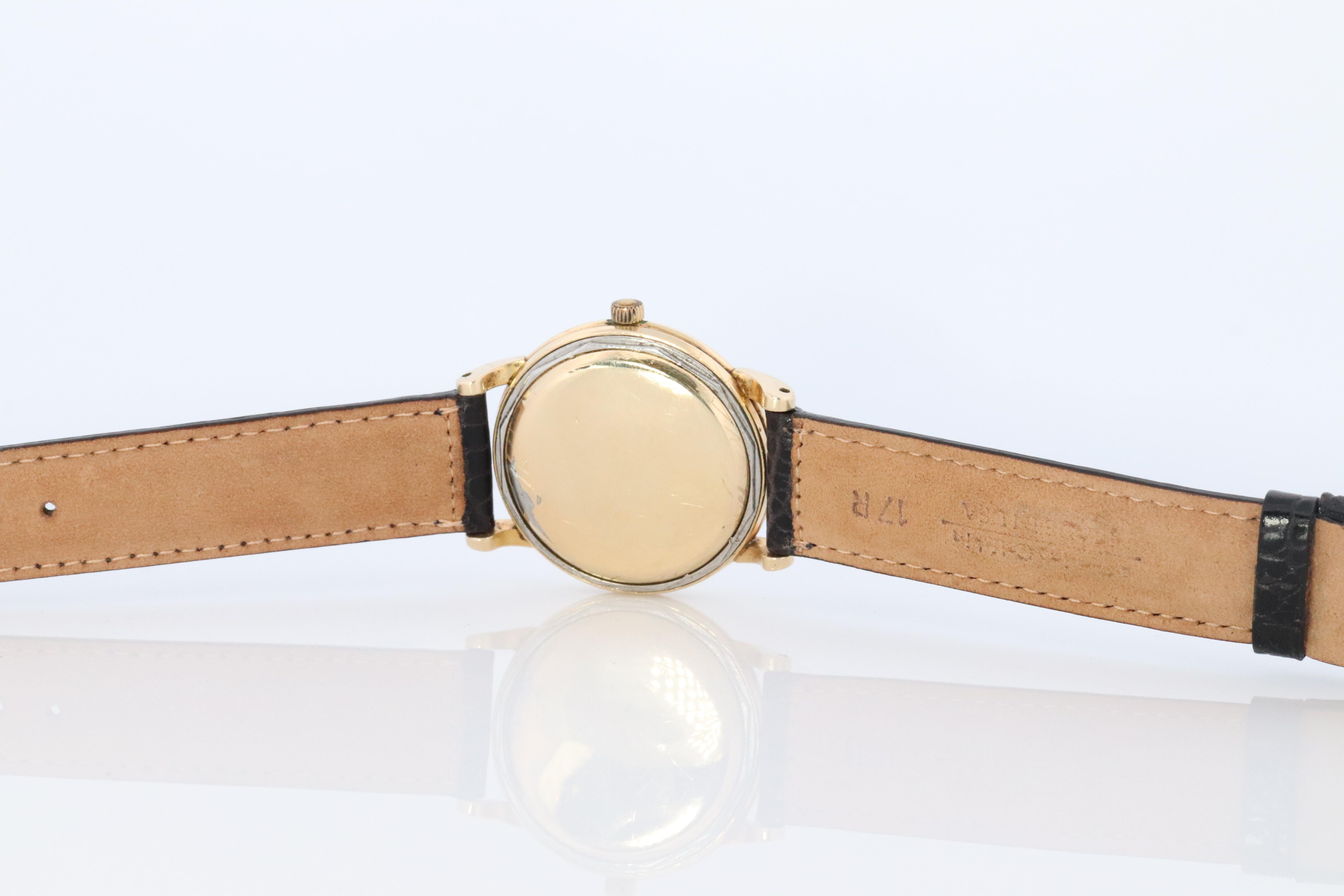 Reloj automático OMEGA 14k GF Reloj de pulsera automático Omega Hammer Bumper 1940s para caballero 3