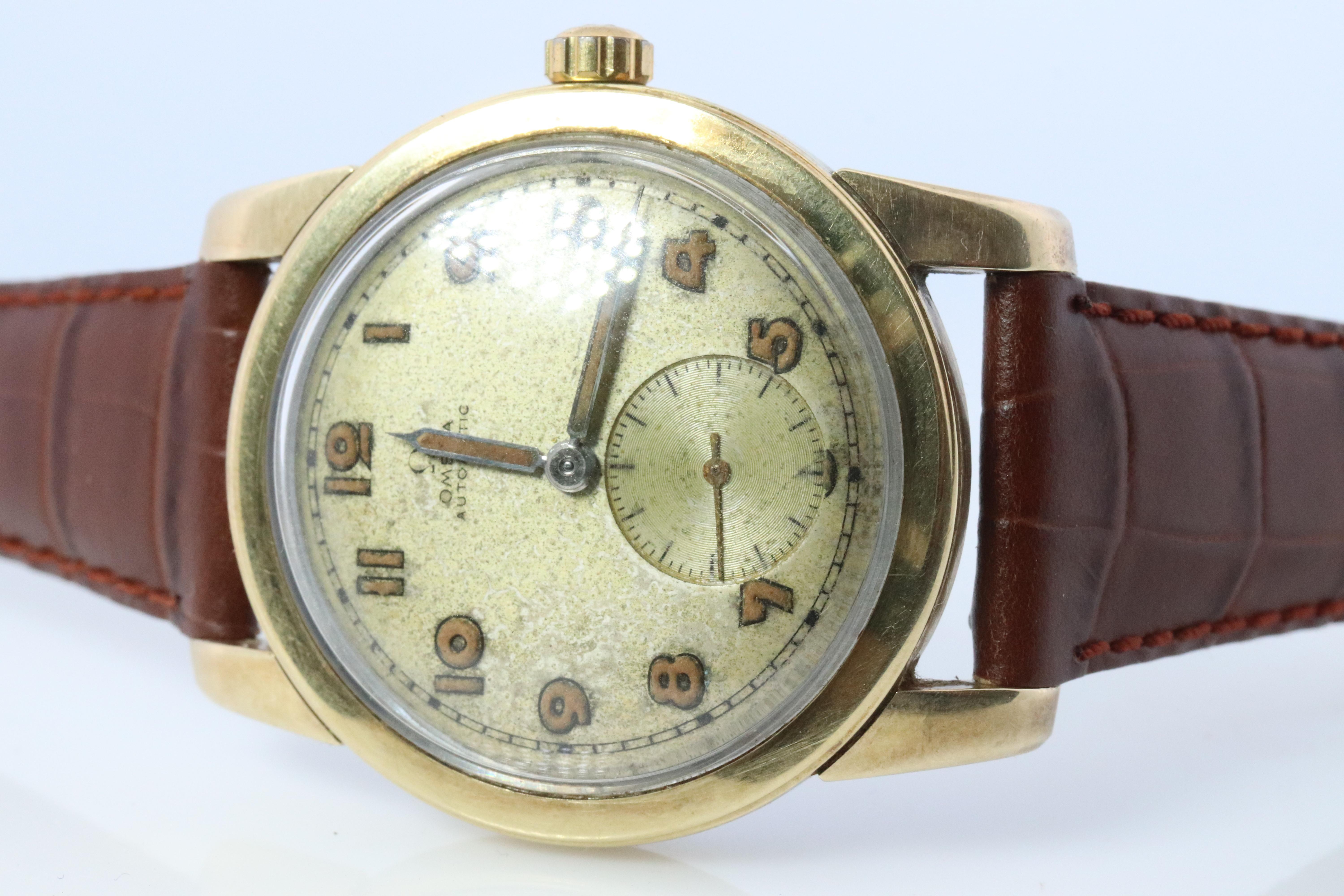 Reloj automático OMEGA 2576 Reloj de pulsera automático Omega Hammer Bumper 50s para caballero en venta 1